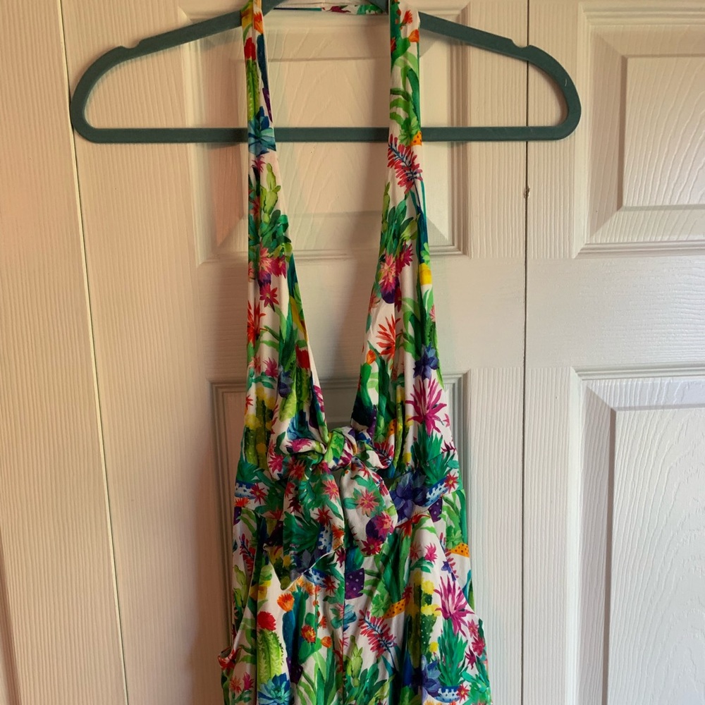 Colorful Cactus Romper/Coverup